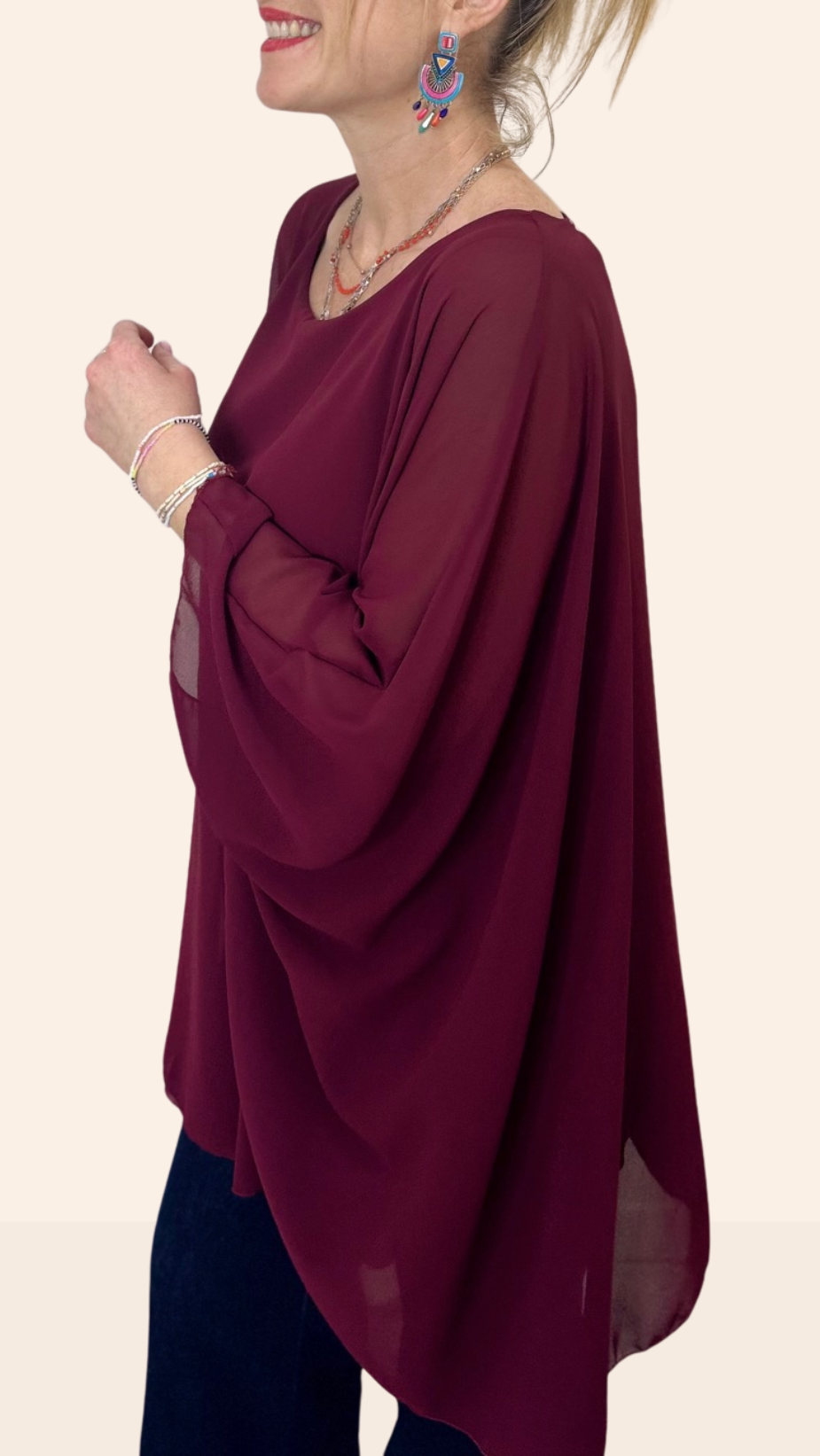 Tunique Bordeaux