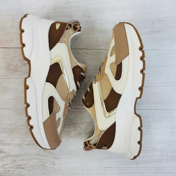 Baskets à lacets DANIELA - Beige/Taupe Chaussures Miss Guapa