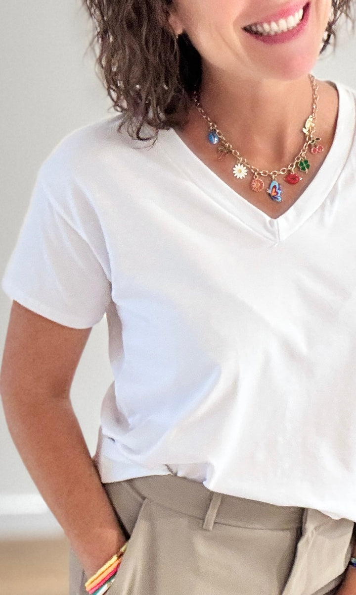 Tee-shirt basique Blanc Tee-Shirt et Tops Miss Guapa