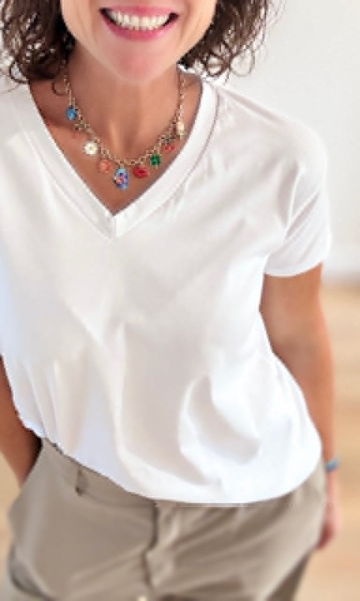 Tee-shirt basique Blanc Tee-Shirt et Tops Miss Guapa