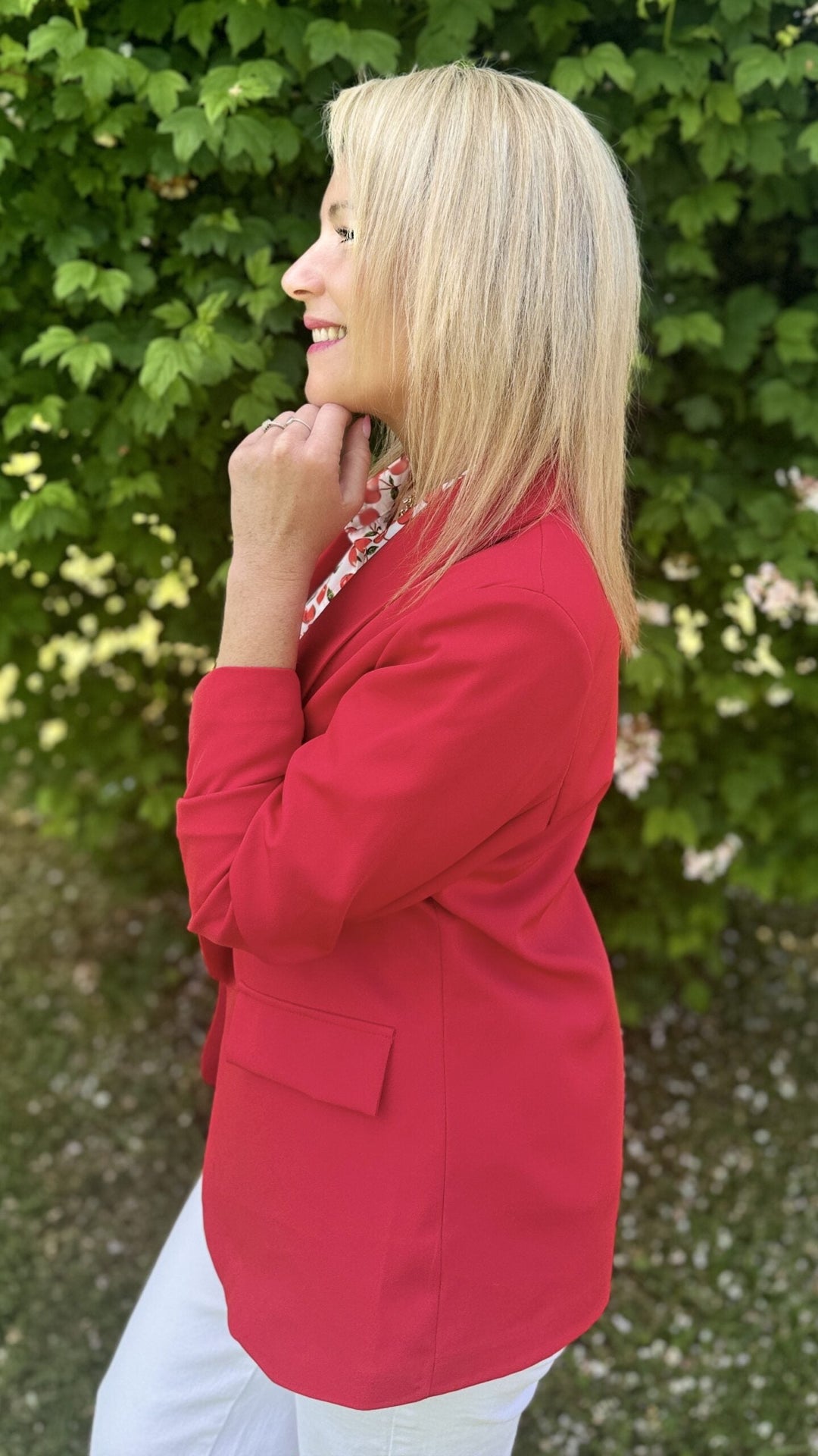 Blazer manches 3/4 Rouge Vestes et Blazers Miss Guapa