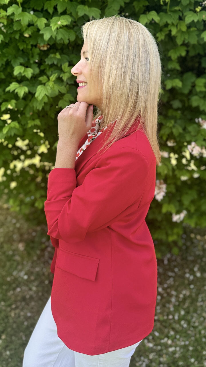Blazer manches 3/4 Rouge Vestes et Blazers Miss Guapa