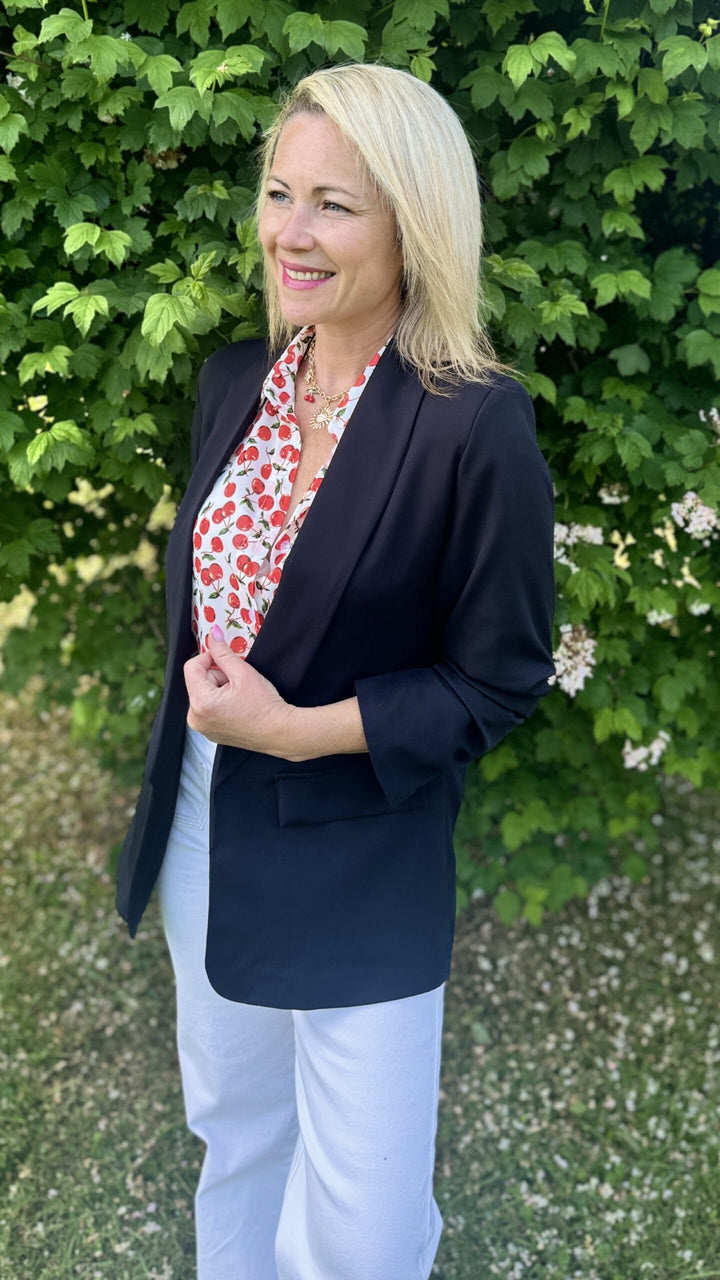 Blazer manches 3/4 Noir