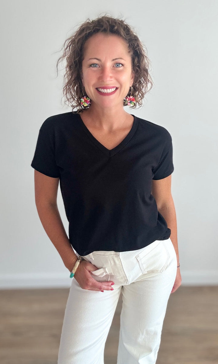 Tee-shirt basique Noir Tee-Shirt et Tops Miss Guapa