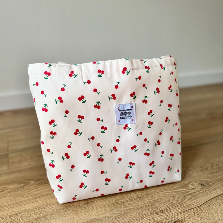 Sac Fourre-Tout Blanc à Détails Cerises Sacs Miss Guapa