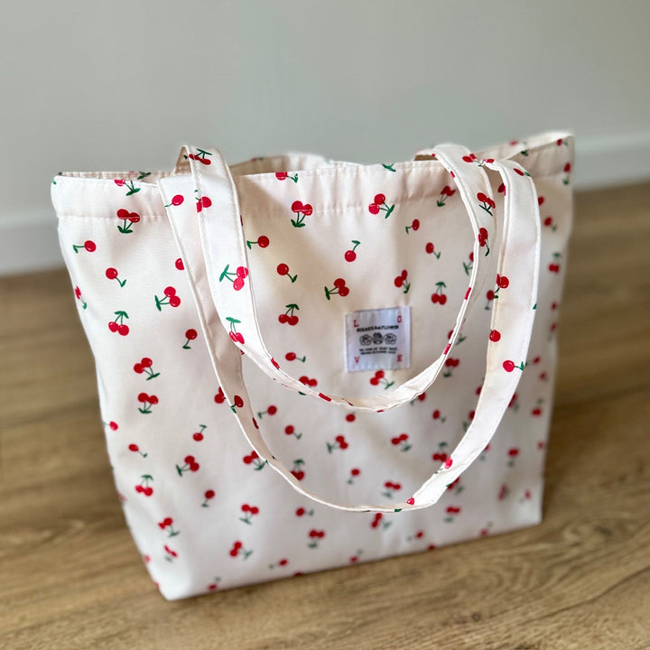 Sac Fourre-Tout Blanc à Détails Cerises Sacs Miss Guapa