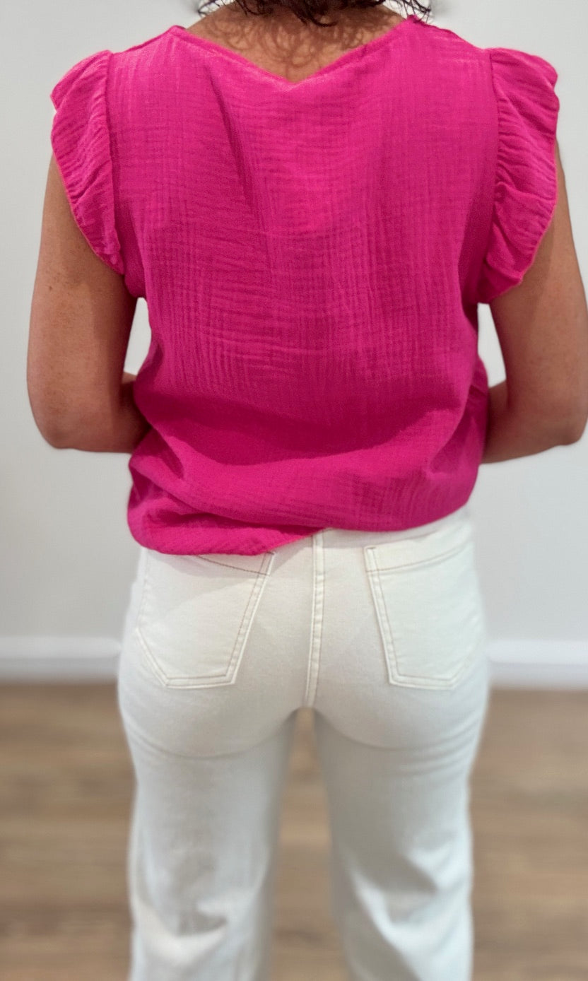 Jean Wide Leg Écru Pantalons et Jeans Miss Guapa