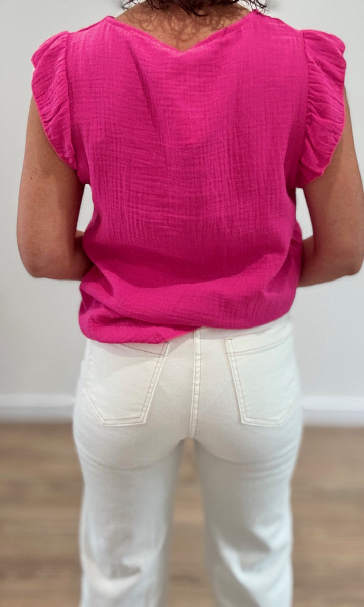 Jean Wide Leg Écru Pantalons et Jeans Miss Guapa