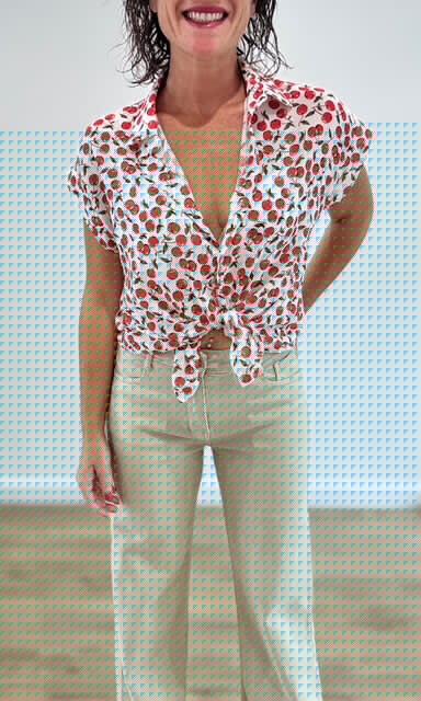 Jean Wide leg Beige Pantalons et Jeans Miss Guapa