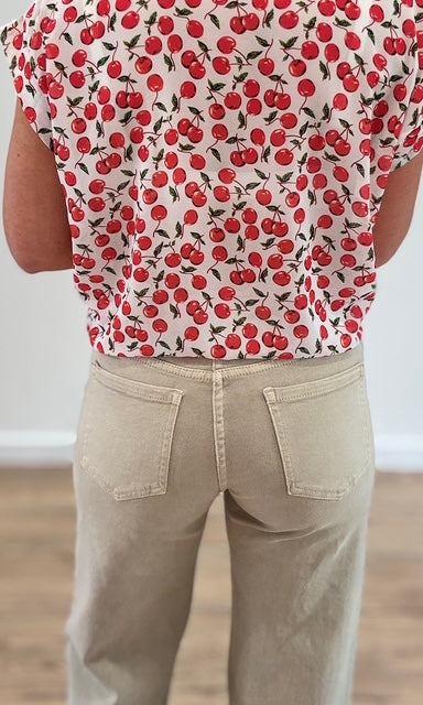 Jean Wide leg Beige Pantalons et Jeans Miss Guapa