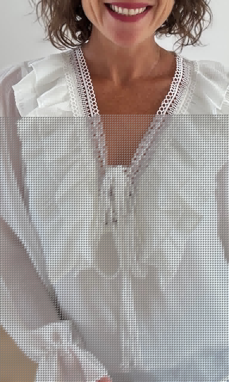 Blouse Blanche Transparente à Volants Hauts seconde main Miss Guapa