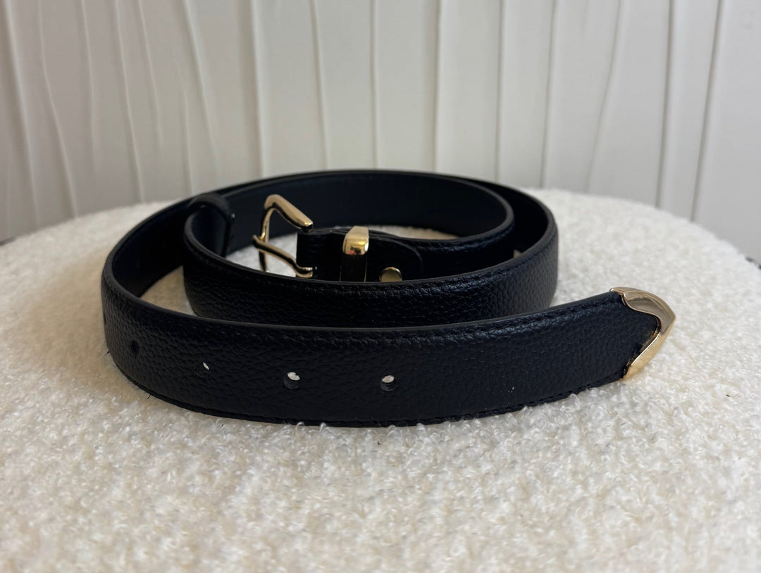 Ceinture en relief de litchi CIMA - Noir Accessoires Miss Guapa