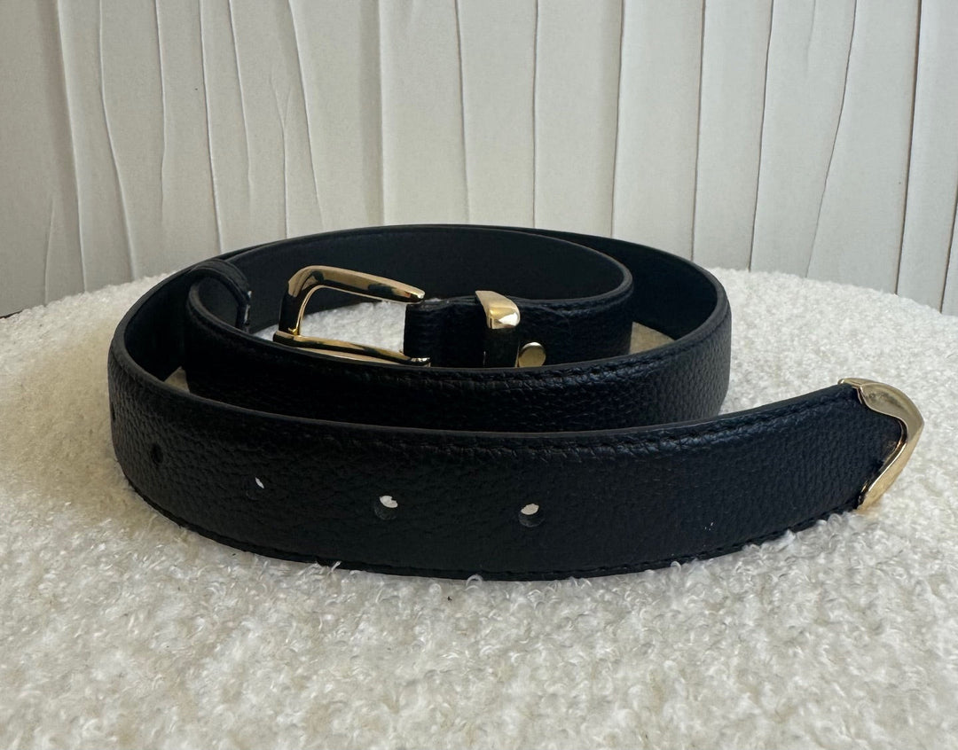 Ceinture en relief de litchi CIMA - Noir Accessoires Miss Guapa