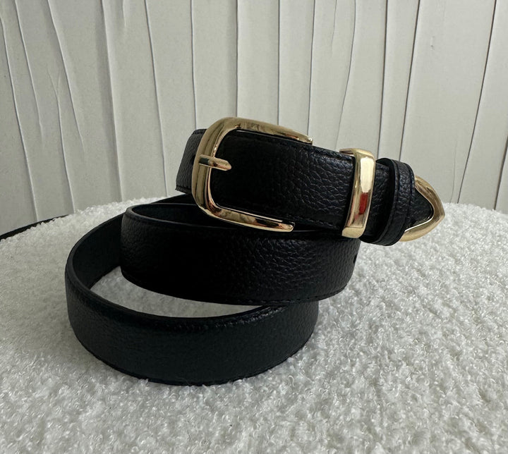 Ceinture en relief de litchi CIMA - Noir Accessoires Miss Guapa