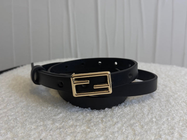 Ceinture Fine Noire Accessoires Miss Guapa