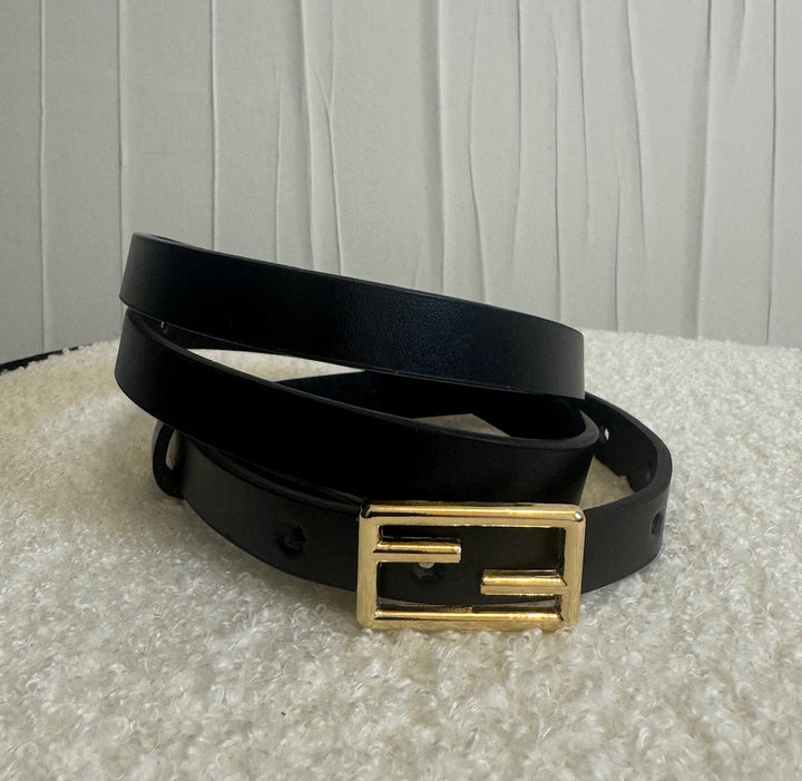 Ceinture Fine Noire Accessoires Miss Guapa