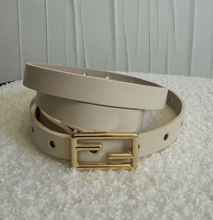 Ceinture Fine Écrue Accessoires Miss Guapa