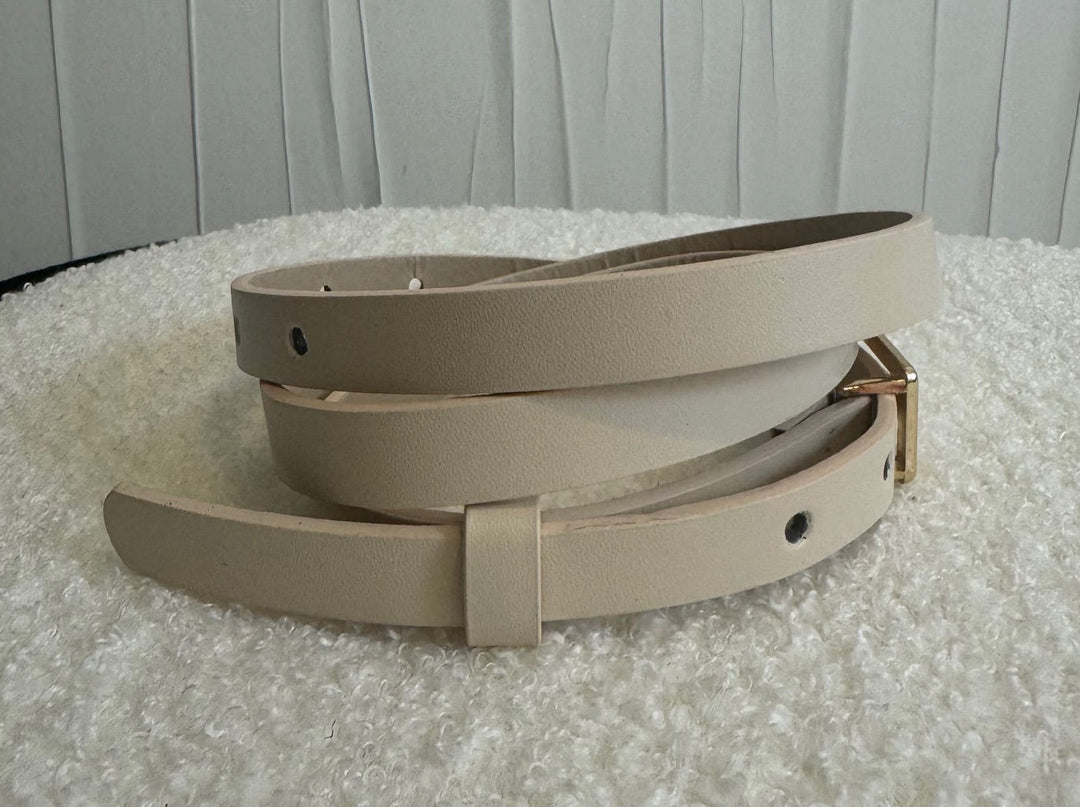 Ceinture Fine Écrue Accessoires Miss Guapa
