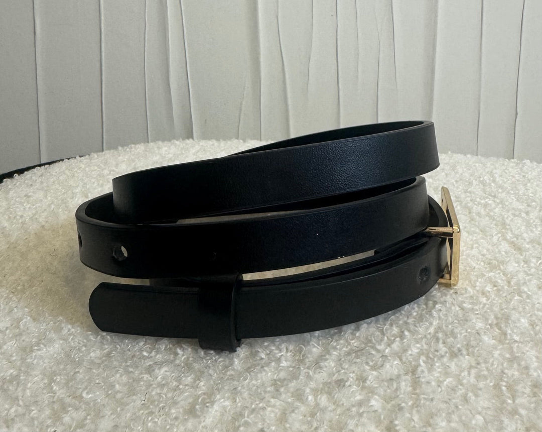 Ceinture Fine Noire Accessoires Miss Guapa