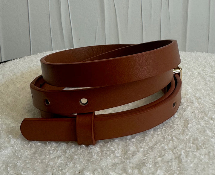 Ceinture Fine Marron Accessoires Miss Guapa