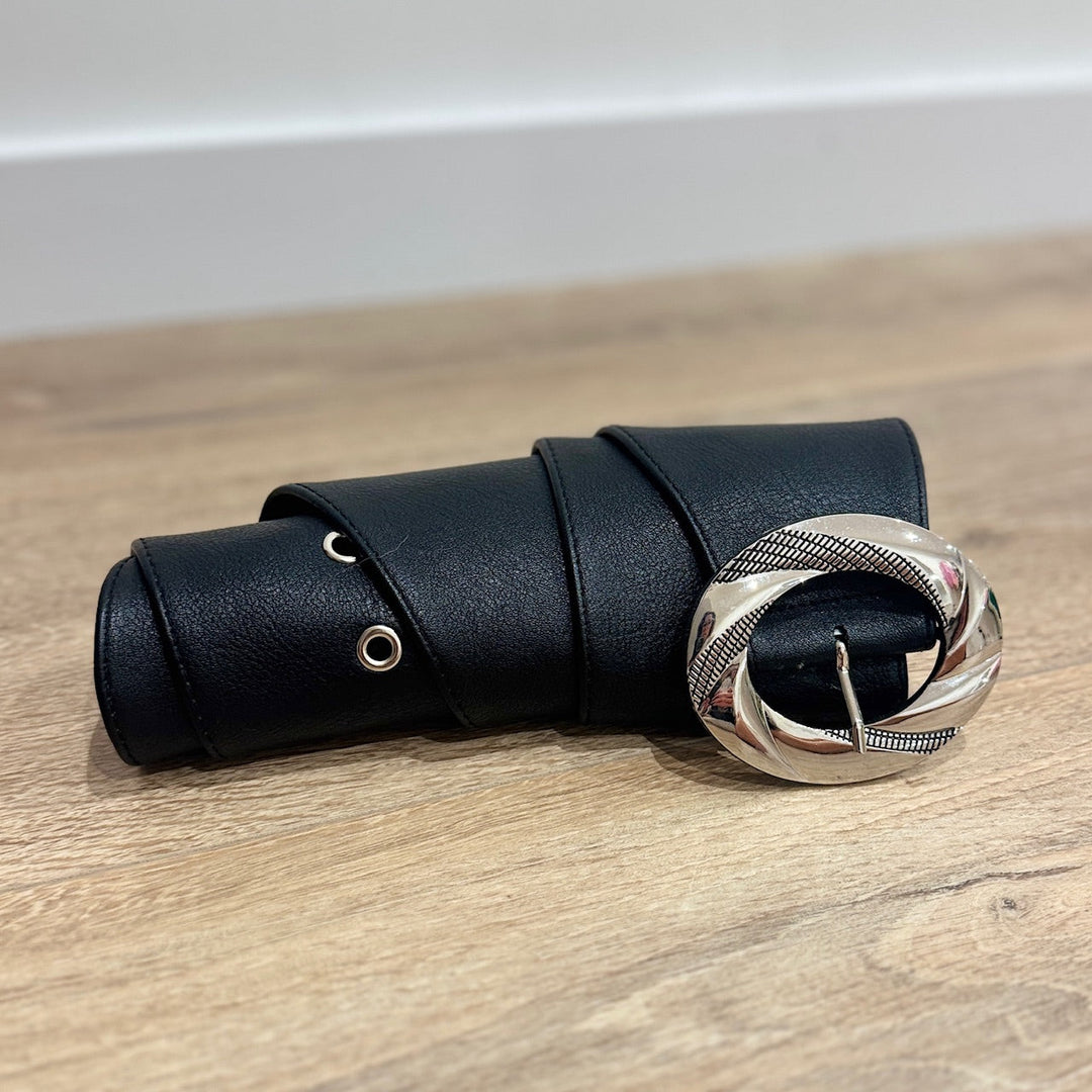 Ceinture large et souple Noire Accessoires Miss Guapa