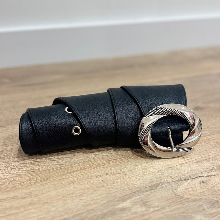Ceinture large et souple Noire Accessoires Miss Guapa