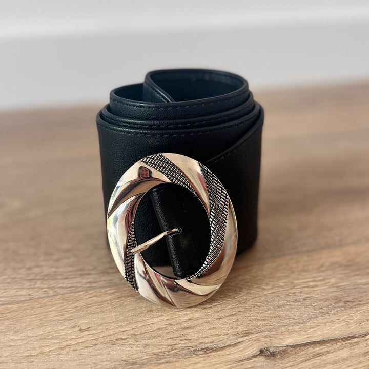 Ceinture large et souple Noire