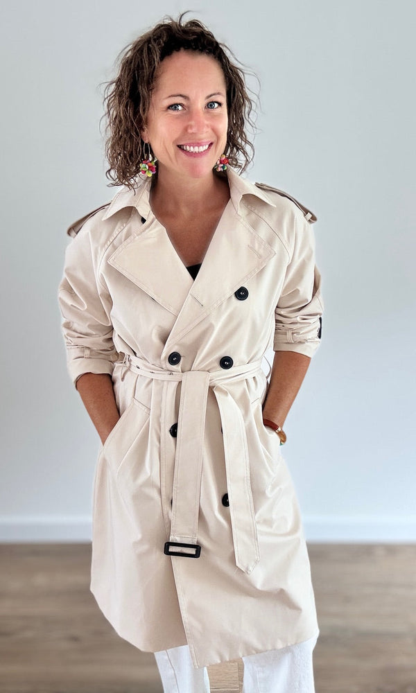 Trench coat long Beige