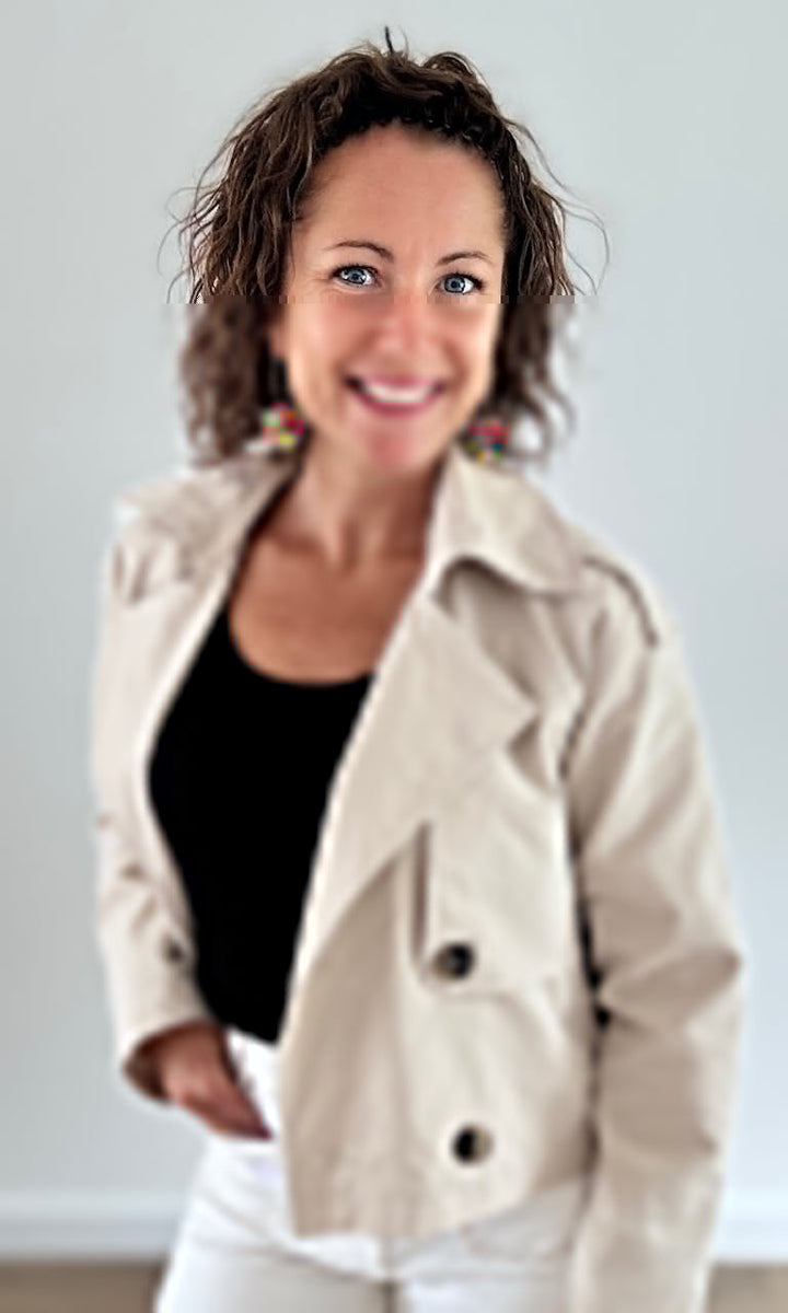 Trench coat court Beige Trenchs et Manteaux Miss Guapa