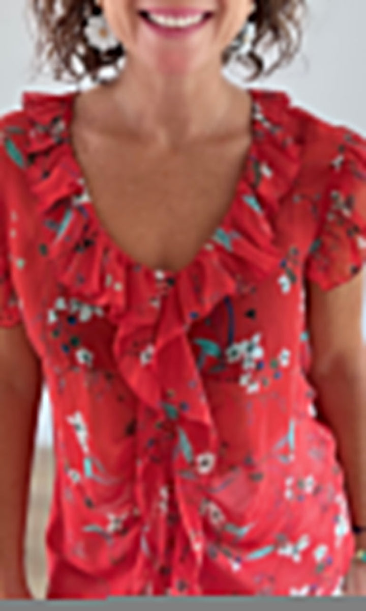 Chemisier Rouge Transparent Robes & Ensembles des pulpeuses Miss Guapa