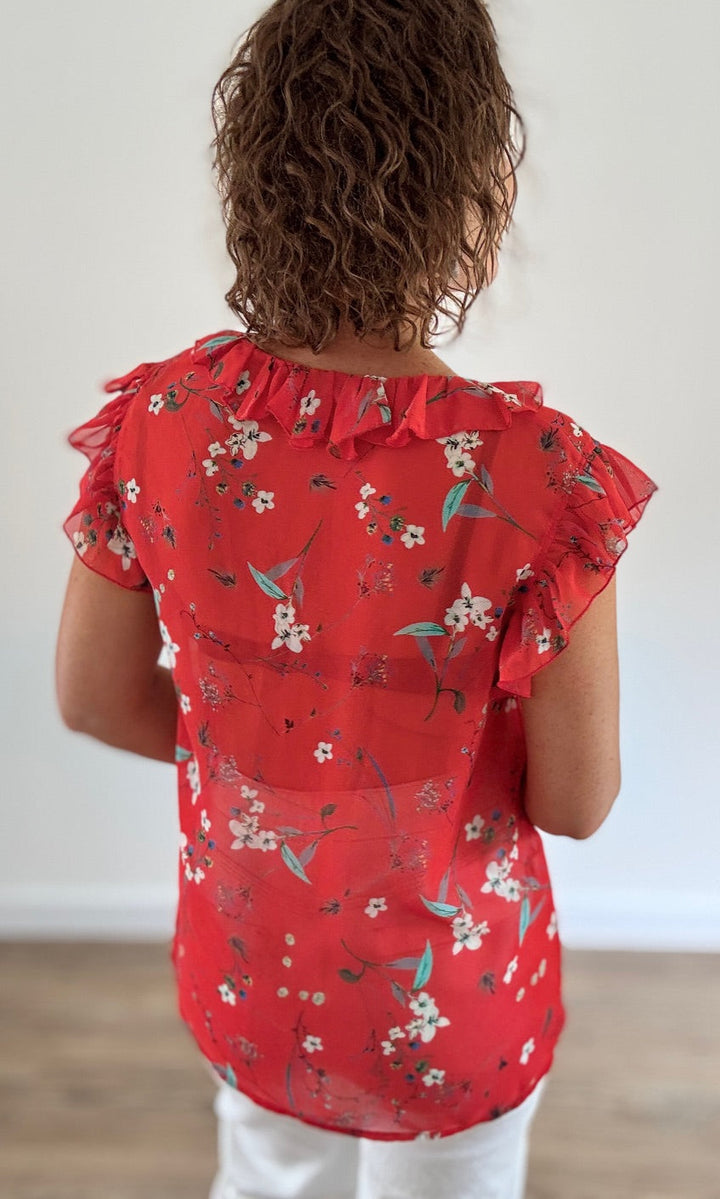 Chemisier Rouge Transparent Robes & Ensembles des pulpeuses Miss Guapa