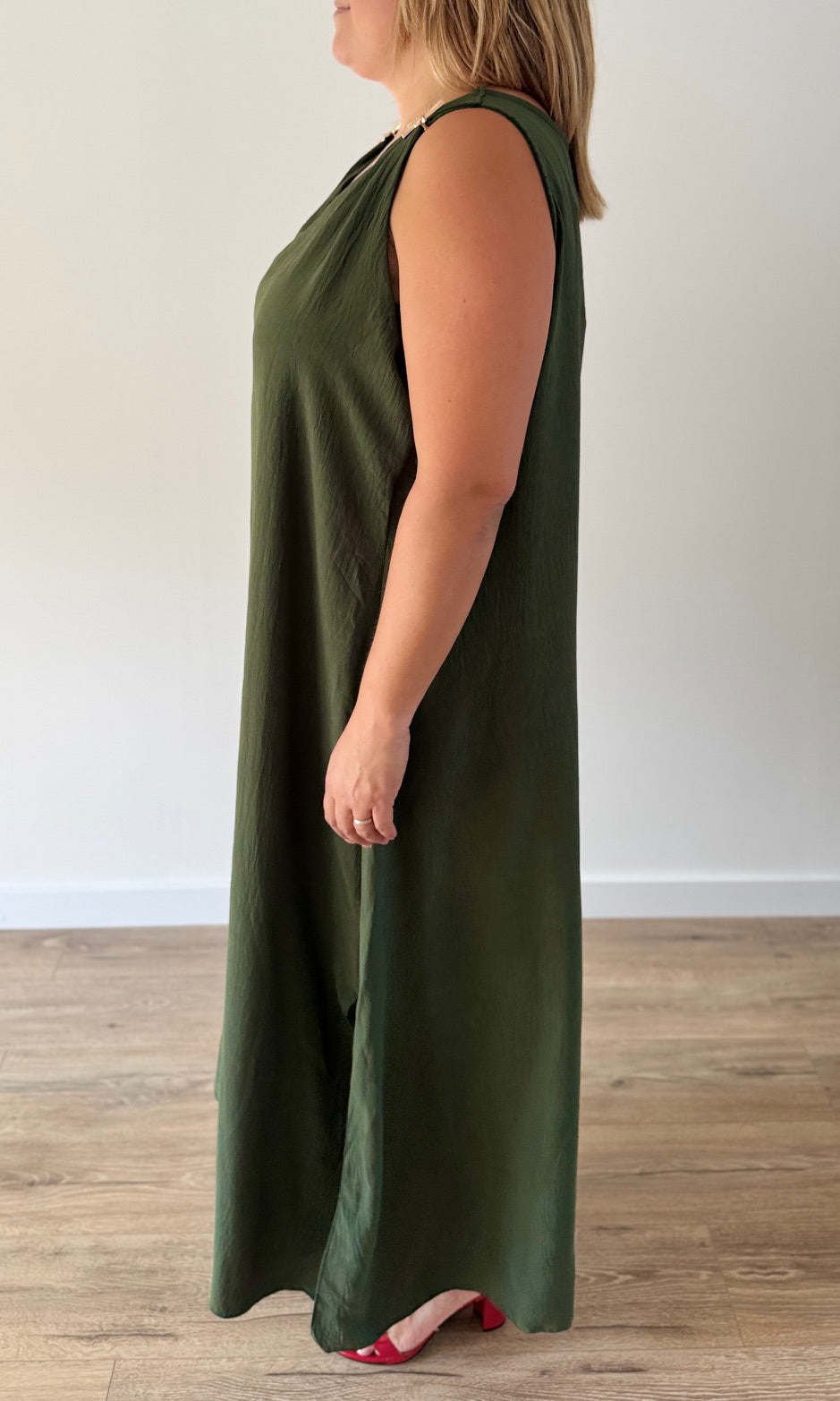 Robe Longue Kaki Le coin des pulpeuses Miss Guapa
