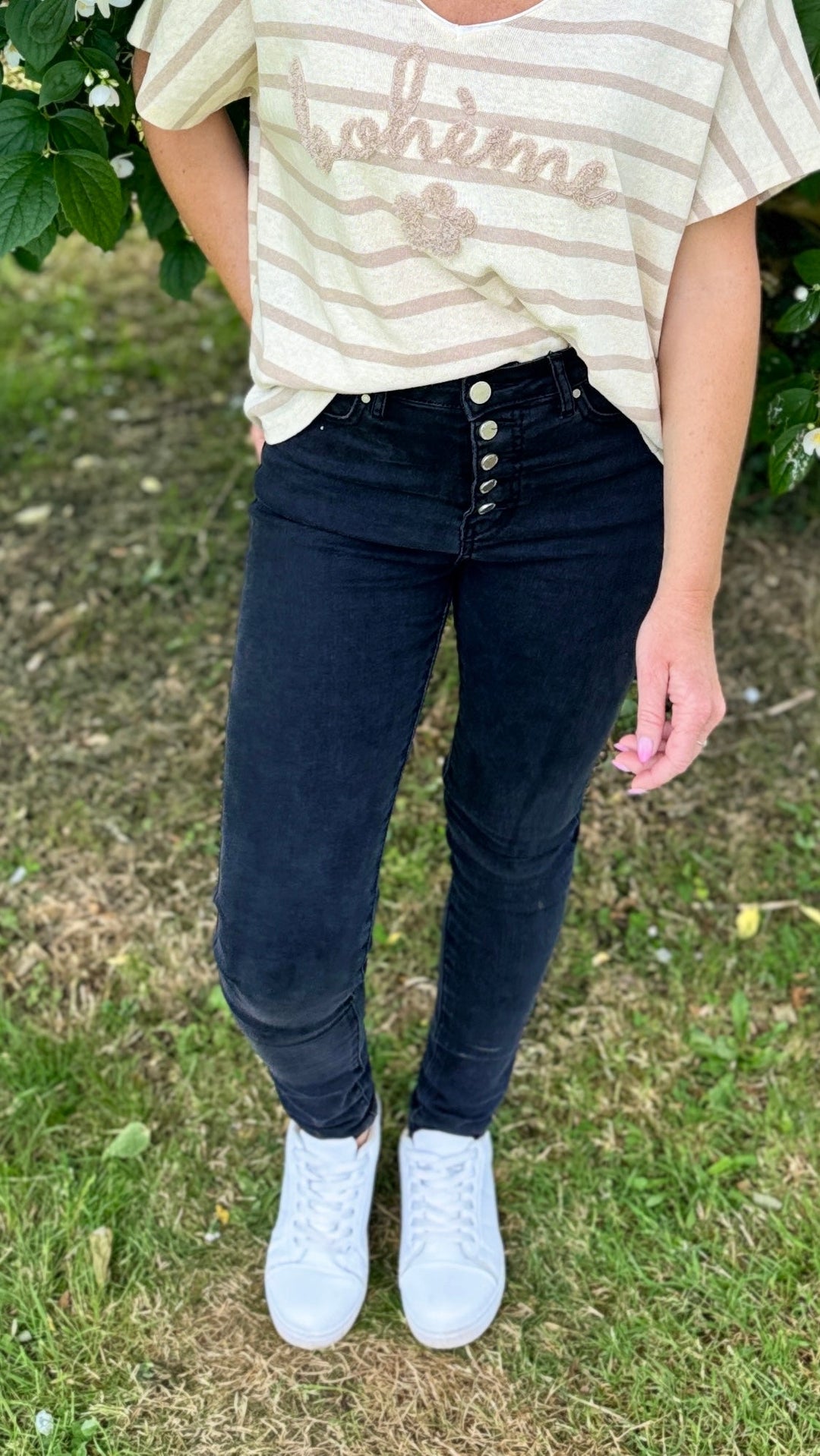 Jean Skinny Noir Pantalons et Jeans Miss Guapa