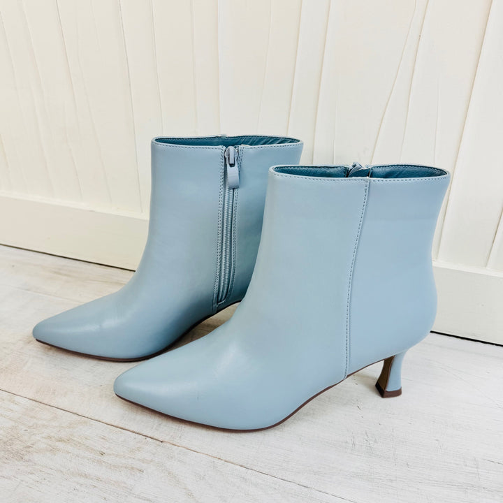 Bottines petits talons - Bleu