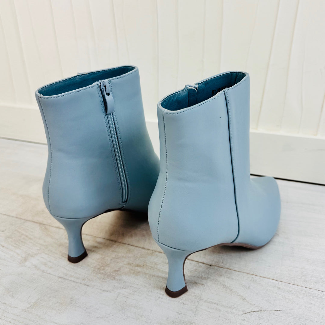Bottines petits talons - Bleu
