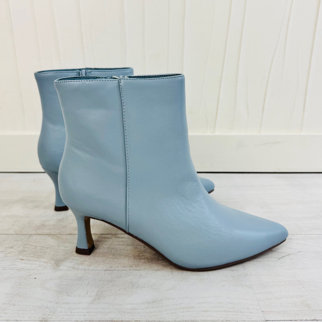 Bottines petits talons - Bleu