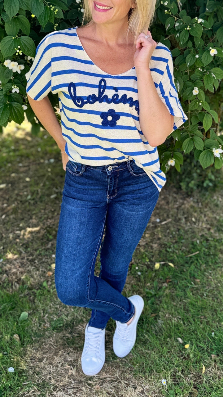 Jean Skinny Push Up Bleu Foncé Pantalons et Jeans Miss Guapa