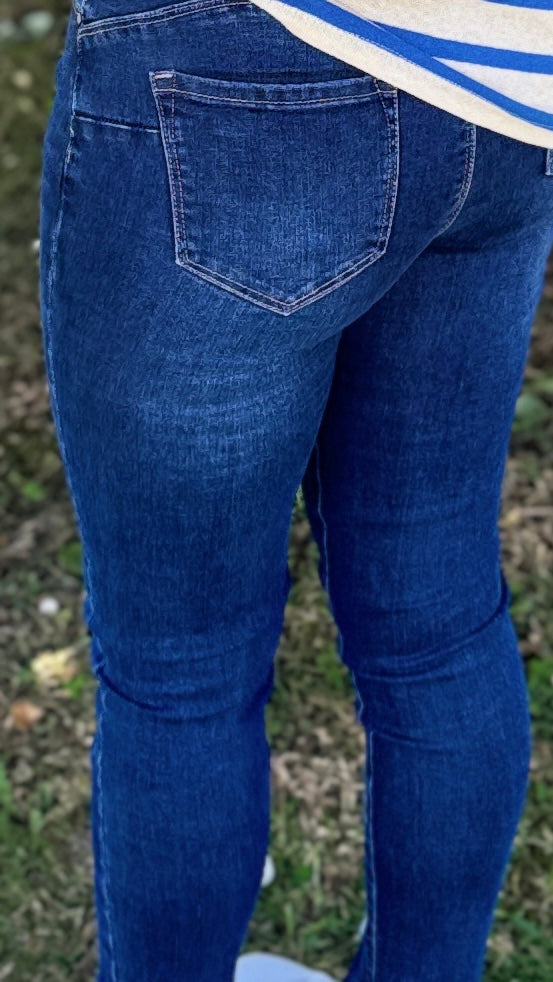 Jean Skinny Push Up Bleu Foncé Pantalons et Jeans Miss Guapa