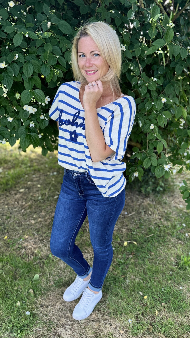 Jean Skinny Push Up Bleu Foncé Pantalons et Jeans Miss Guapa
