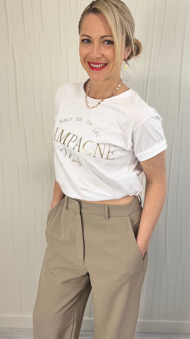 Pantalon tailleur Taupe