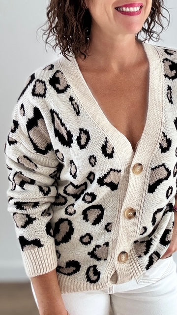 Gilet Léopard Beige