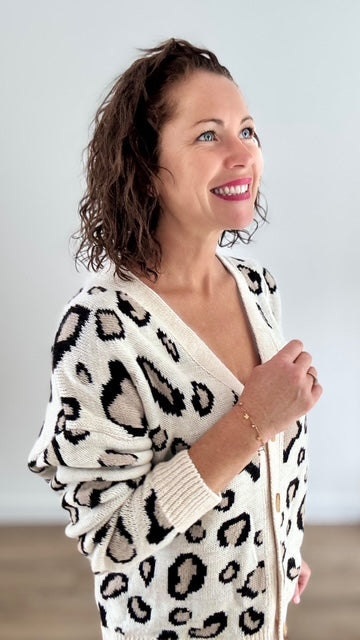 Gilet Léopard Beige