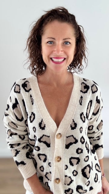 Gilet Léopard Beige