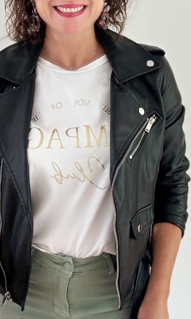 Perfecto simili cuir Noir