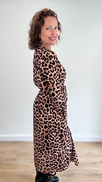 Robe longue Léopard