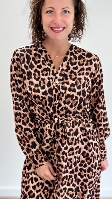Robe longue Léopard