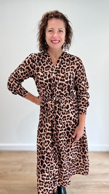 Robe longue Léopard