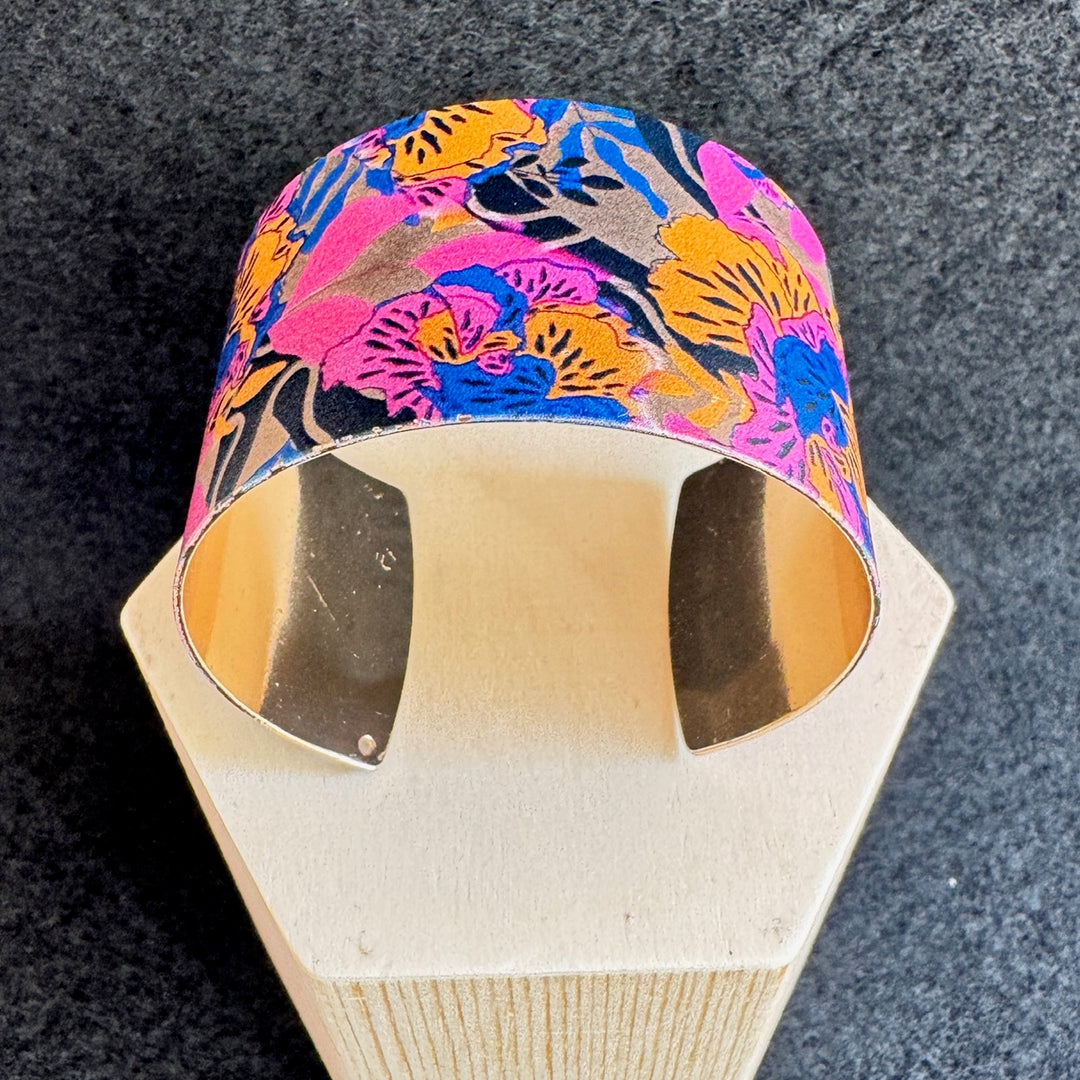 Bracelet manchette réglable - Multicolore