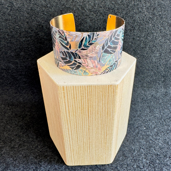 Bracelet manchette réglable - Vert