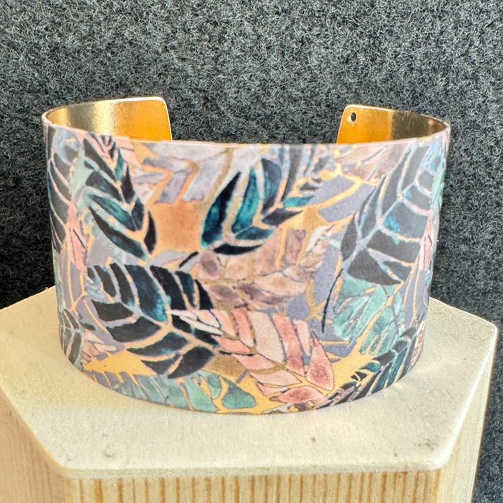 Bracelet manchette réglable - Vert